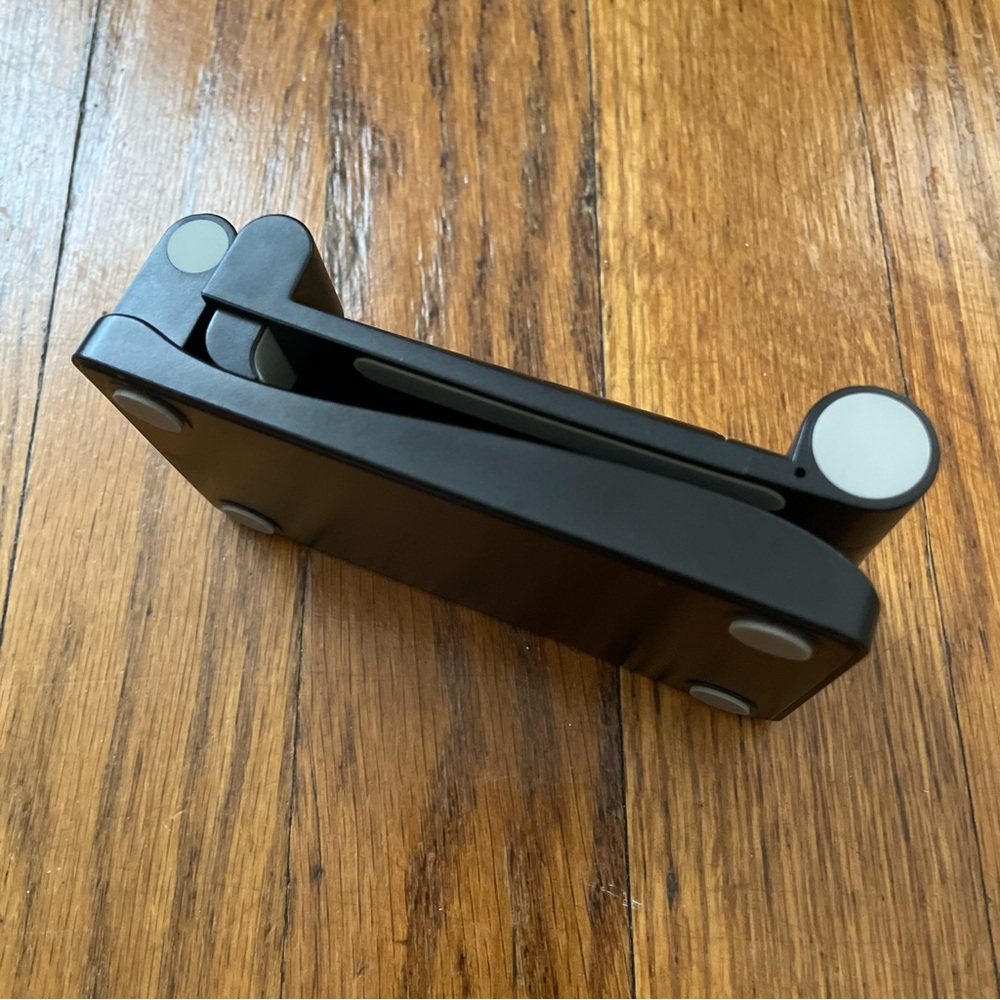 Adjustable Black Travel Phone Stand with Mirror - Picture 8 of 8